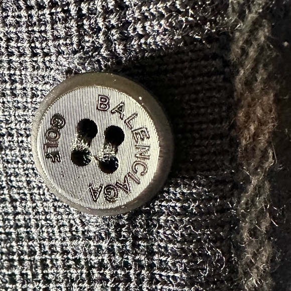 Balenciaga Men’s Golf Plaid Wool Cardigan- Paris - Picture 7 of 14